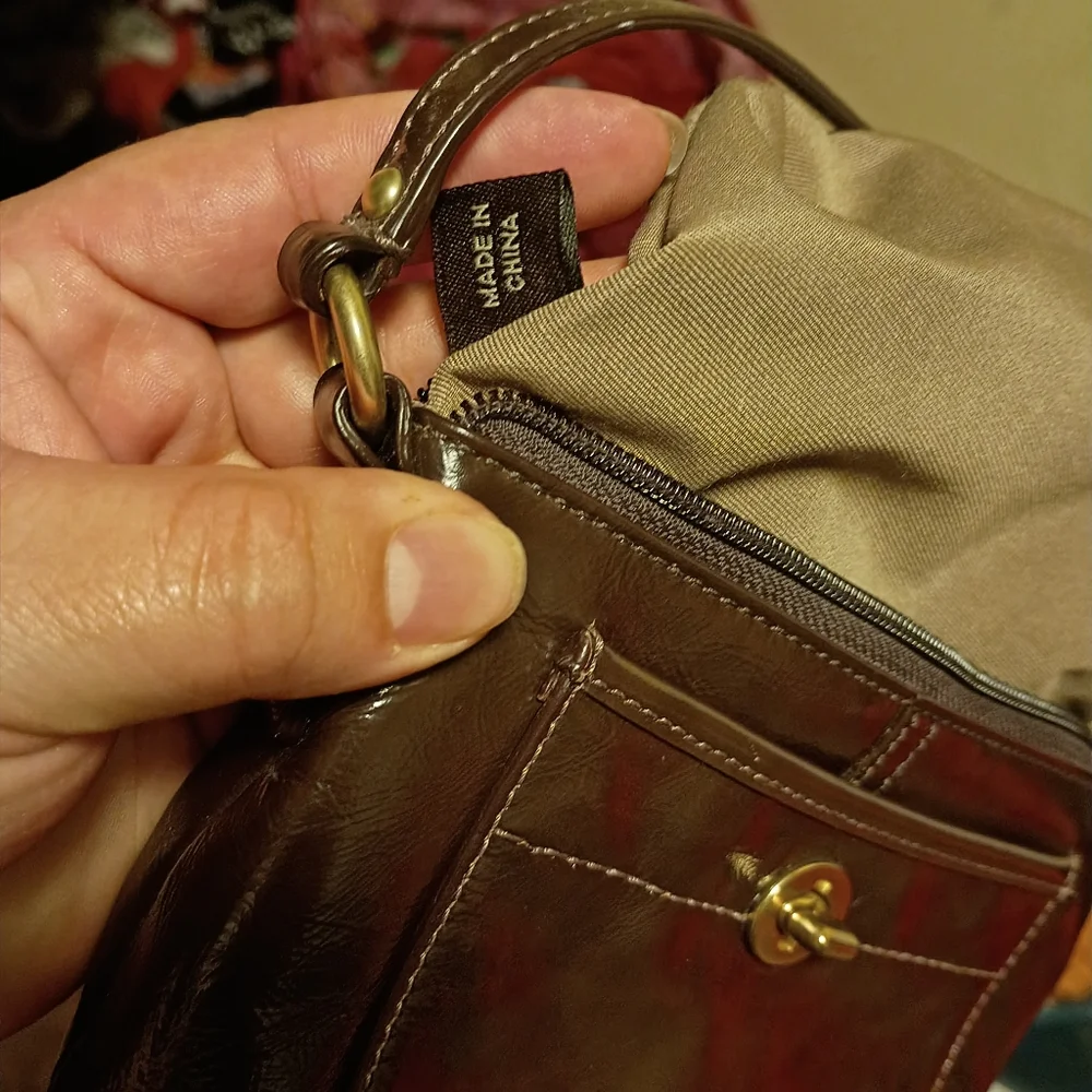 Coach Ergo patent leather wristlet